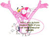 Pink Panter learn English