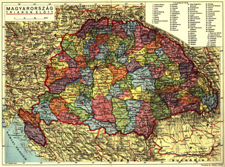Great Hungary map